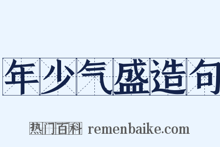 年少气盛造句是什么意思的图片